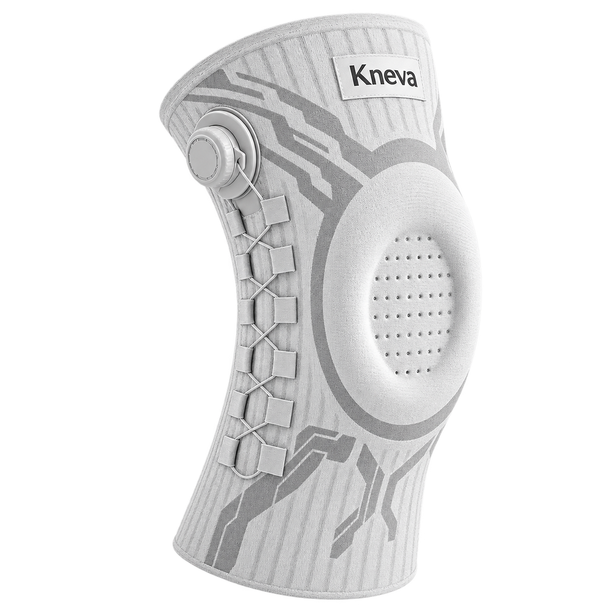 Kneva Kniebandage — verstelbare kniesteun met draaisluiting