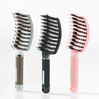 PureGlow Paddle Brush | Ontklittende Haarborstel met Natuurlijke Glans