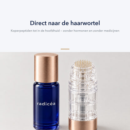 Radicéa koperpeptide serum en micro-infusie applicator