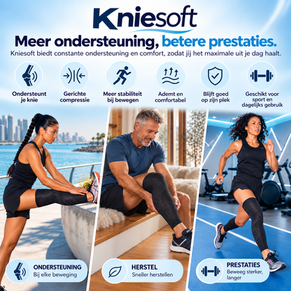 Kniesoft Compressiekousen Volledig Been | Set van 2