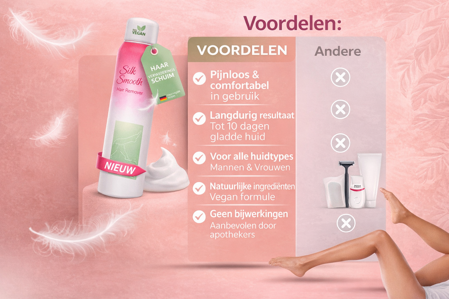 Silk Smooth Hair Remover - Zijdezachte huid in 10 minuten