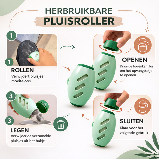Herbruikbare Pluisroller
