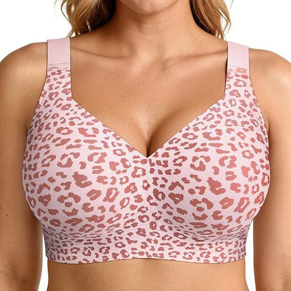 Curvéa in roze luipaard, gedragen