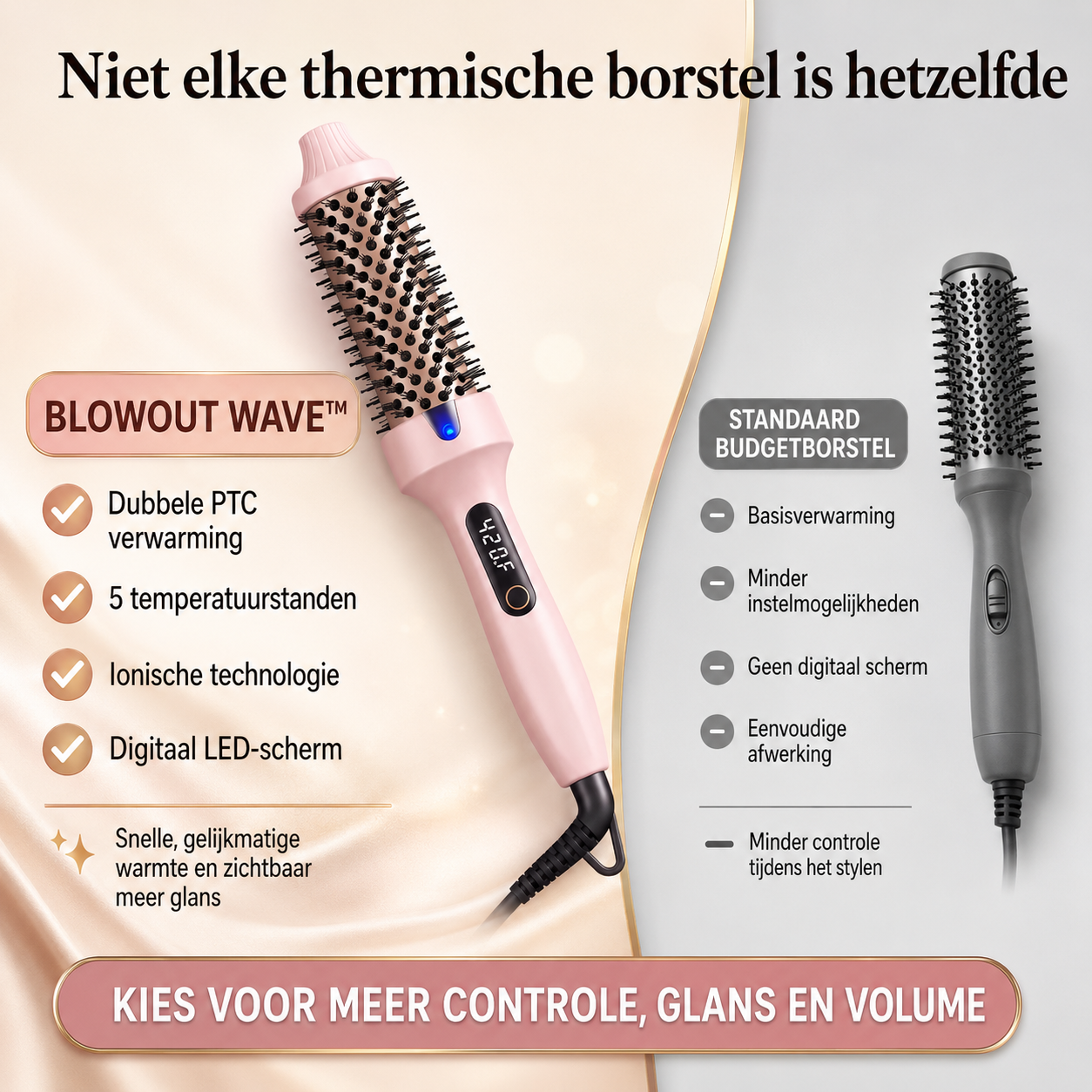 Blowout Wave™ | Salon-Glans In 10 Minuten - Zonder Frizz