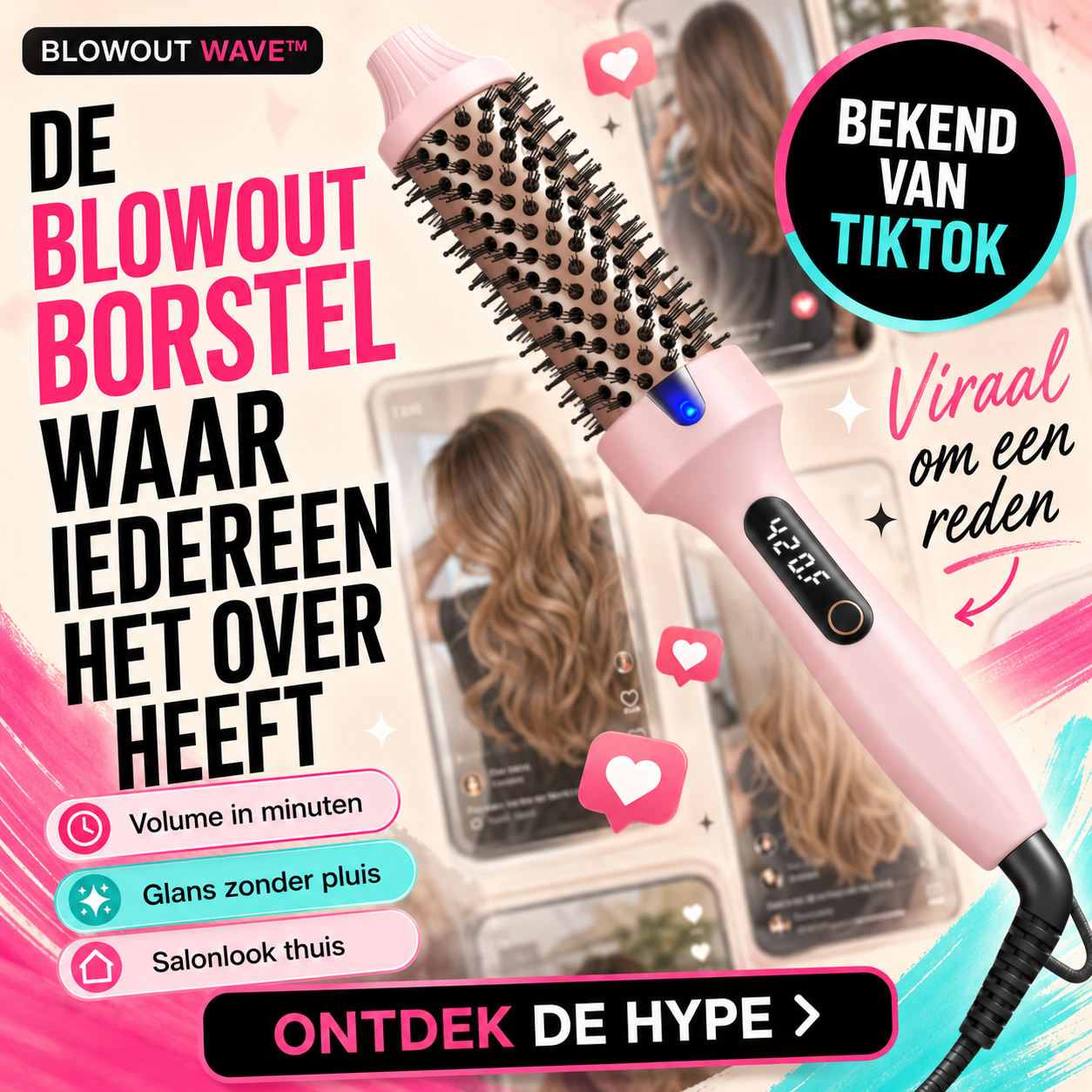 Blowout Wave™ | Salon-Glans In 10 Minuten - Zonder Frizz