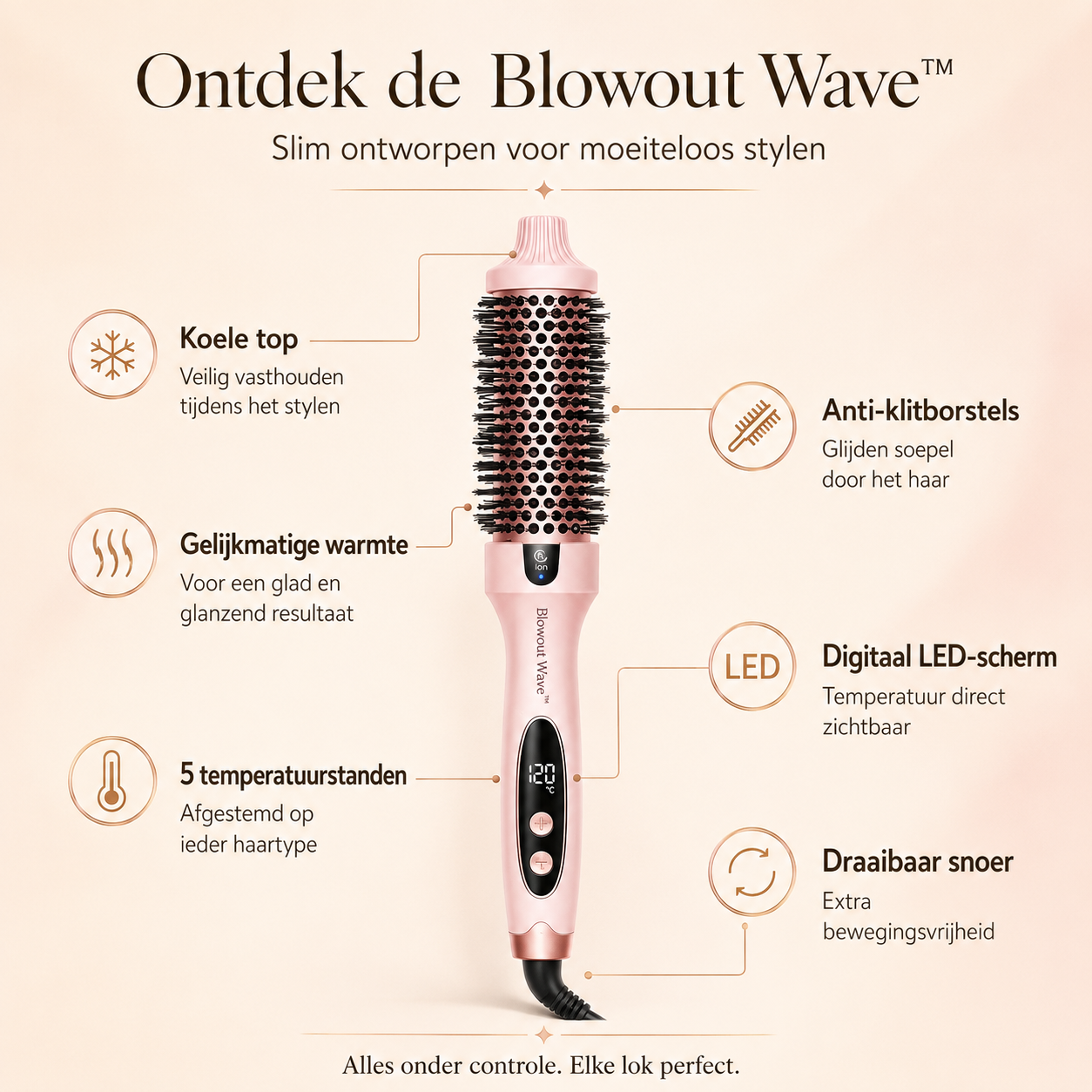 Blowout Wave™ | Salon-Glans In 10 Minuten - Zonder Frizz