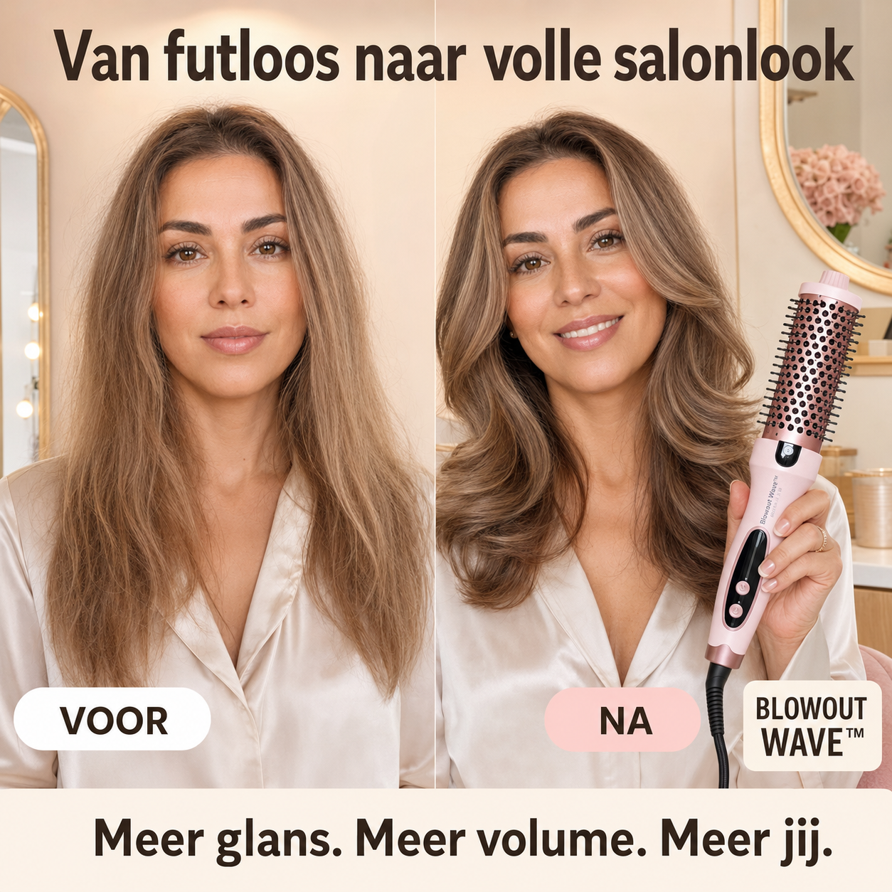 Blowout Wave™ | Salon-Glans In 10 Minuten - Zonder Frizz