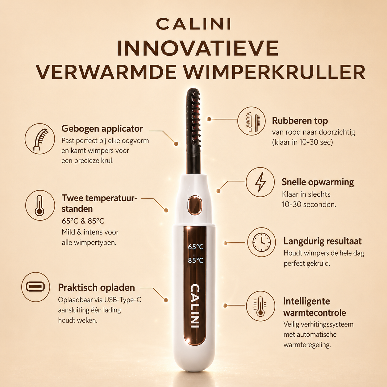 Calini curler Pro | Salonwaardige Lash Lift in 10 Seconden