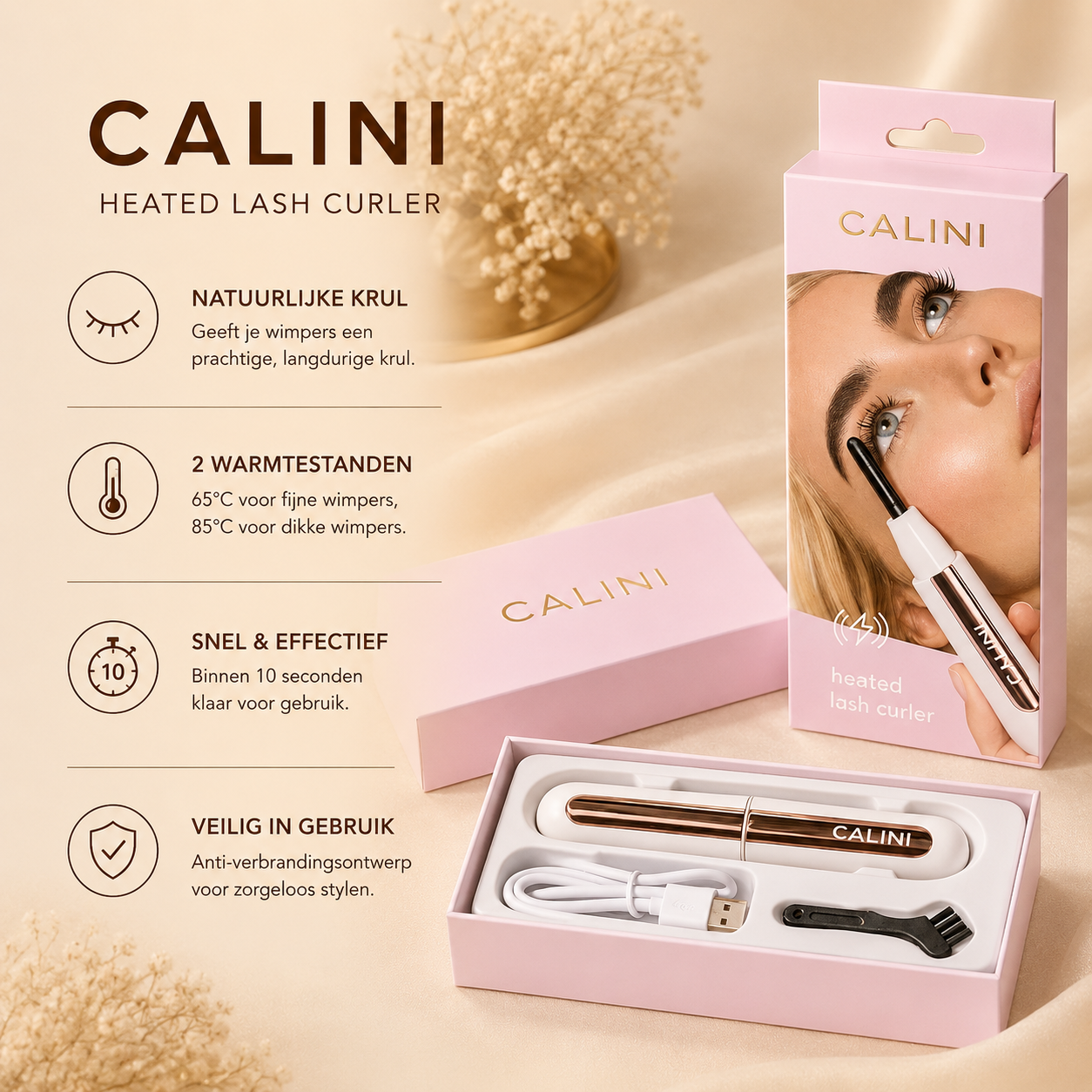 Calini curler Pro | Salonwaardige Lash Lift in 10 Seconden