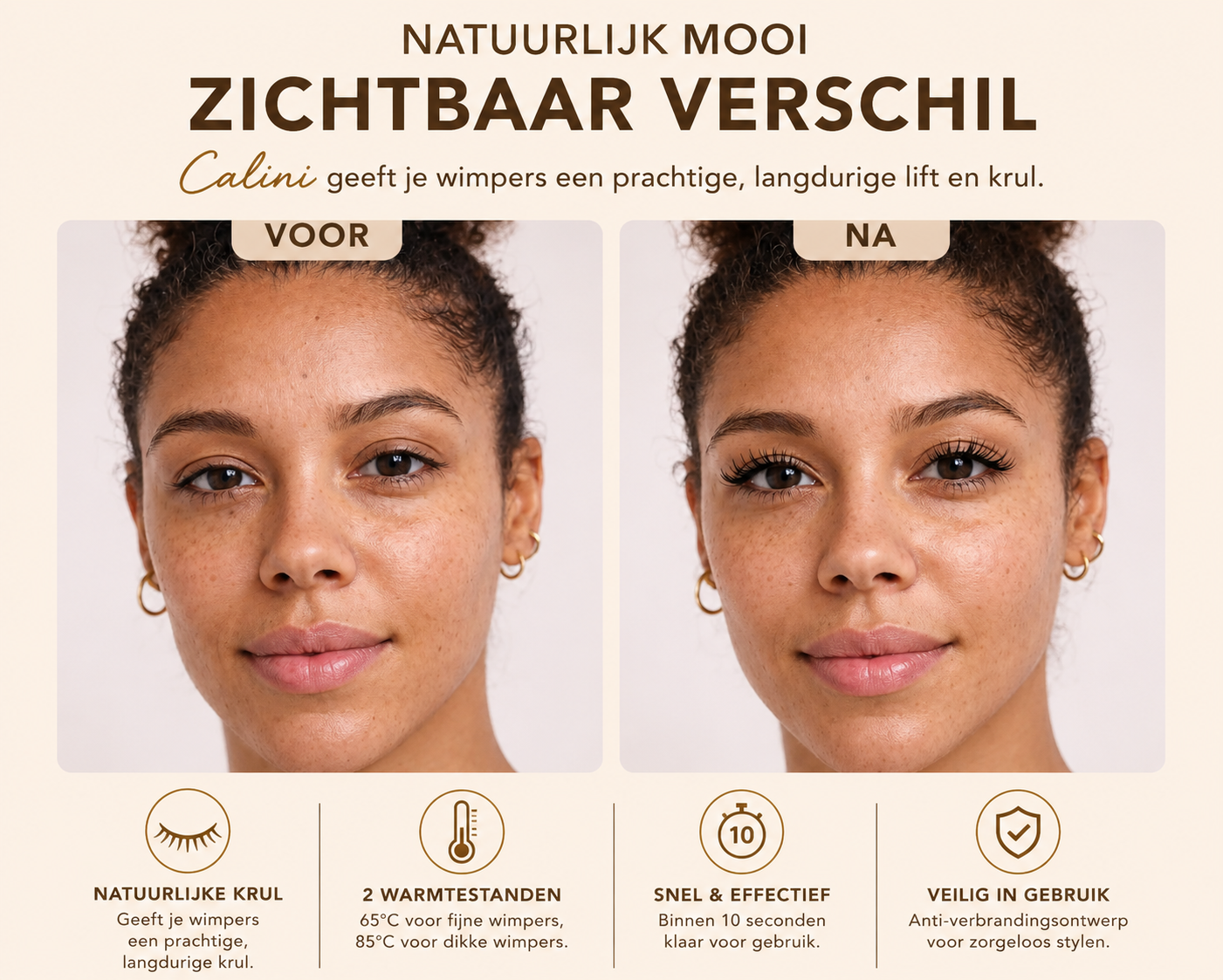 Calini curler Pro | Salonwaardige Lash Lift in 10 Seconden