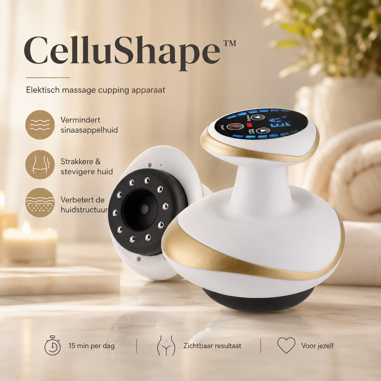 CelluShape™ - Cupping Massage Tegen Cellulite