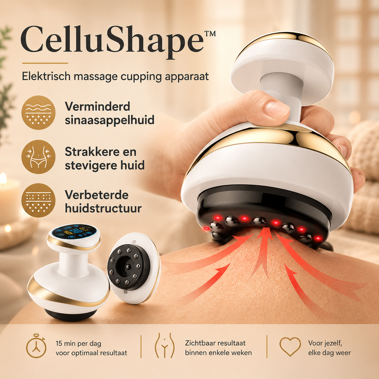 CelluShape™ - Cupping Massage Tegen Cellulite