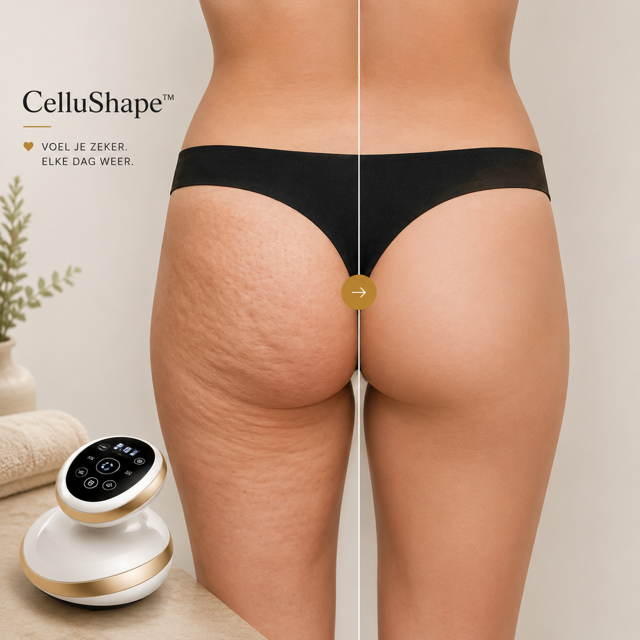 CelluShape™ - Cupping Massage Tegen Cellulite