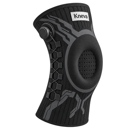 Kneva kniebandage zwart met draaisluiting