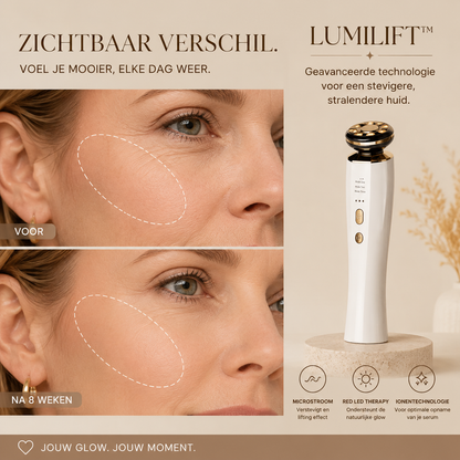LumiLift Pro™ - De 3-in-1 gezichtslift voor een stevigere, stralendere jongere huid.