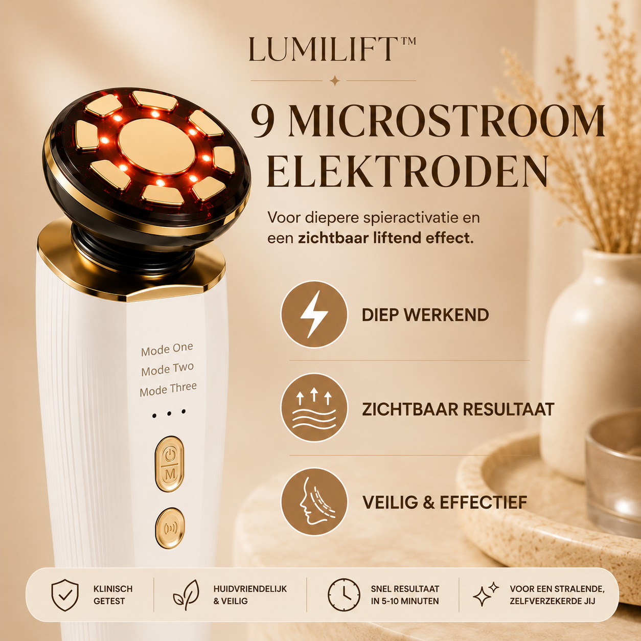 LumiLift Pro™ - De 3-in-1 gezichtslift voor een stevigere, stralendere jongere huid.