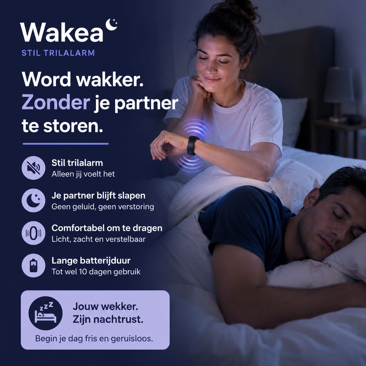 Wakea — de stille wekker die alleen jóu wakker maakt