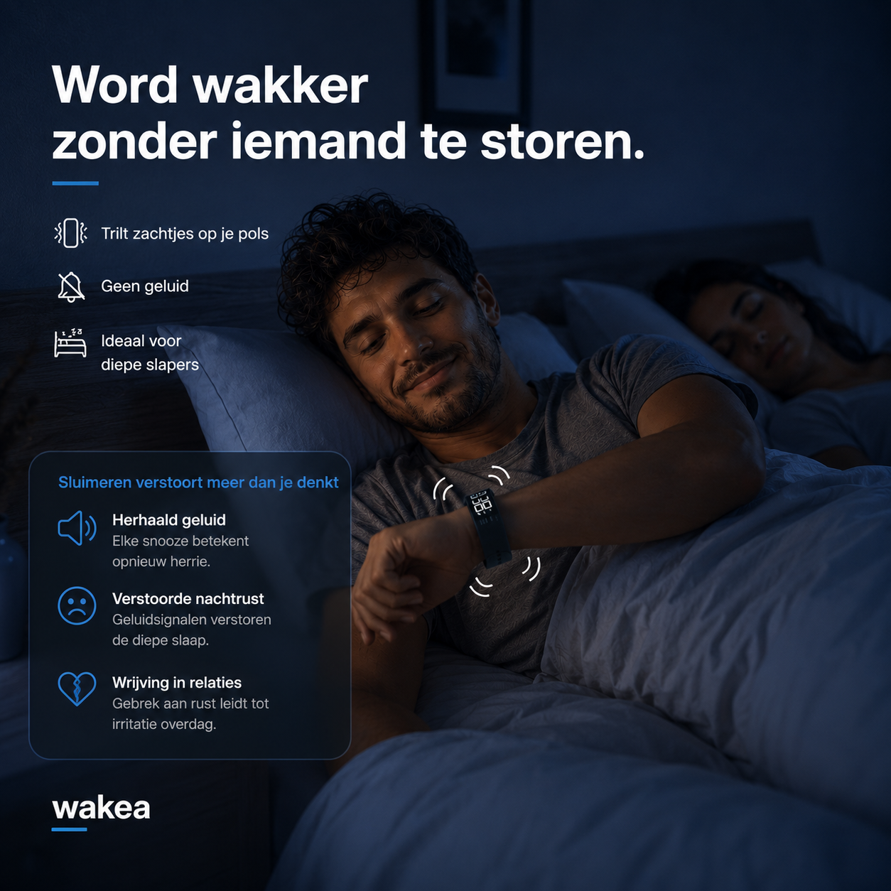 Wakea — de stille wekker die alleen jóu wakker maakt