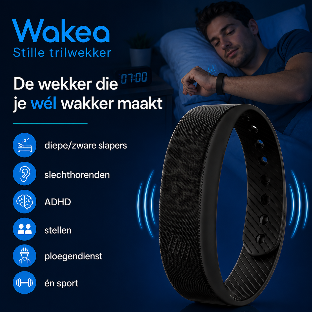 Wakea — de stille wekker die alleen jóu wakker maakt